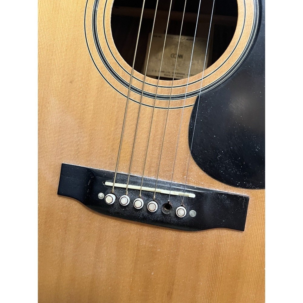 Conn f-27 Acoustic Guitar MIJ 1970s/80s Vintage - Picture 3 of 16